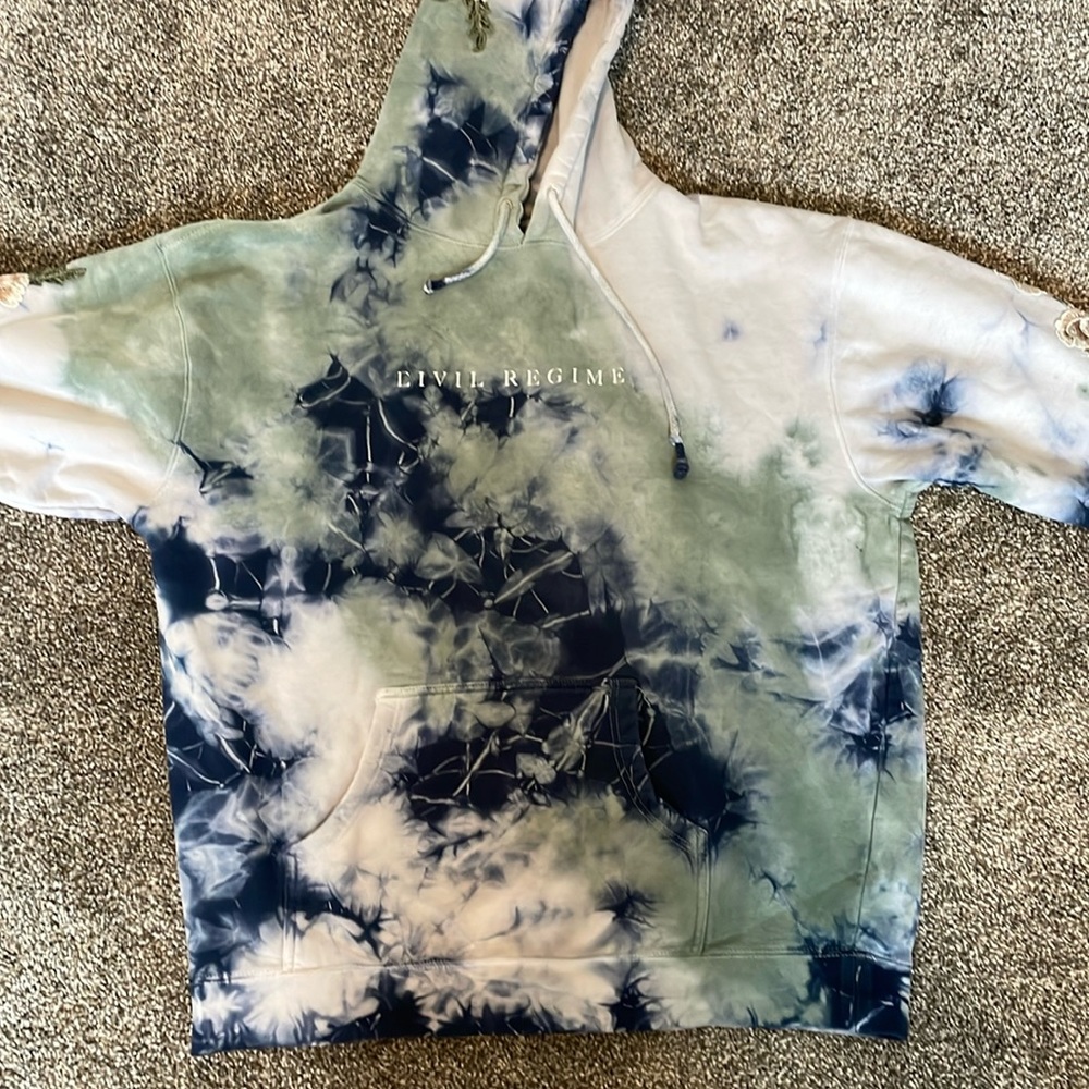 Original Civil Regime Tie Dye embroidered hoodie